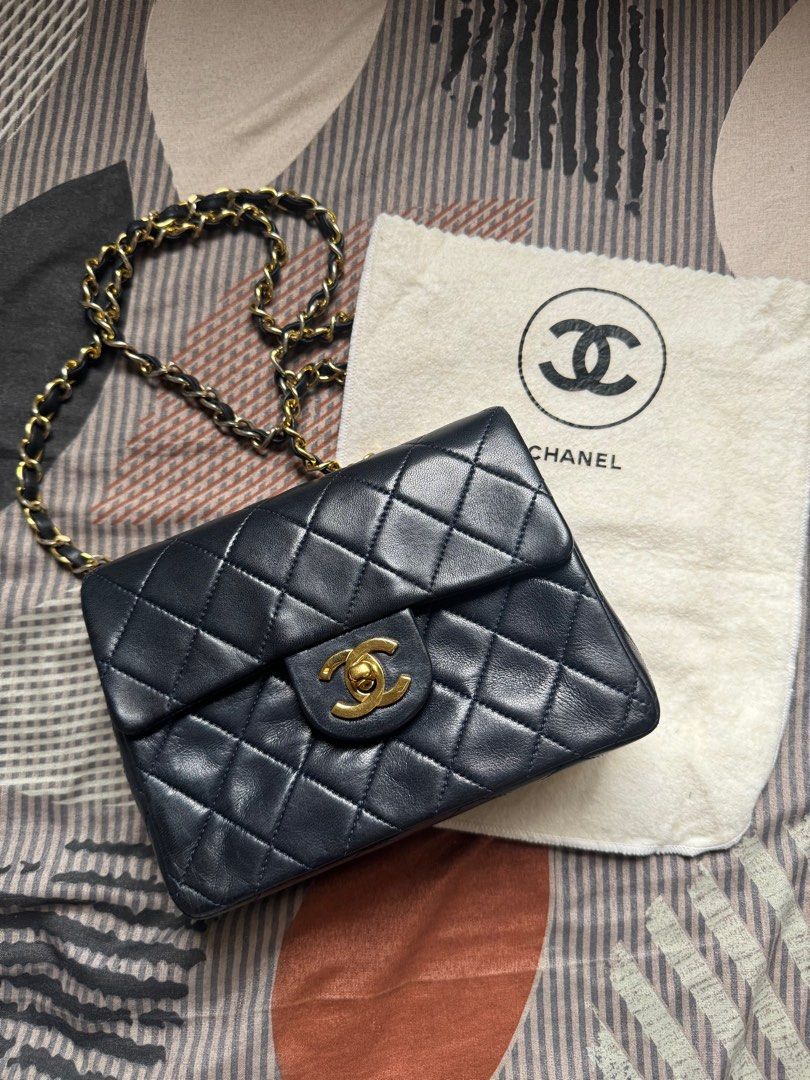 vintage chanel mini square (Category: Luxury Bags & Wallets) located in Manila. Submitted by xxs.diary (Listing ID 1349881981, Image 1). Description: interest check! not 100% planning to sell at the moment but might do so if price is right! 💕.