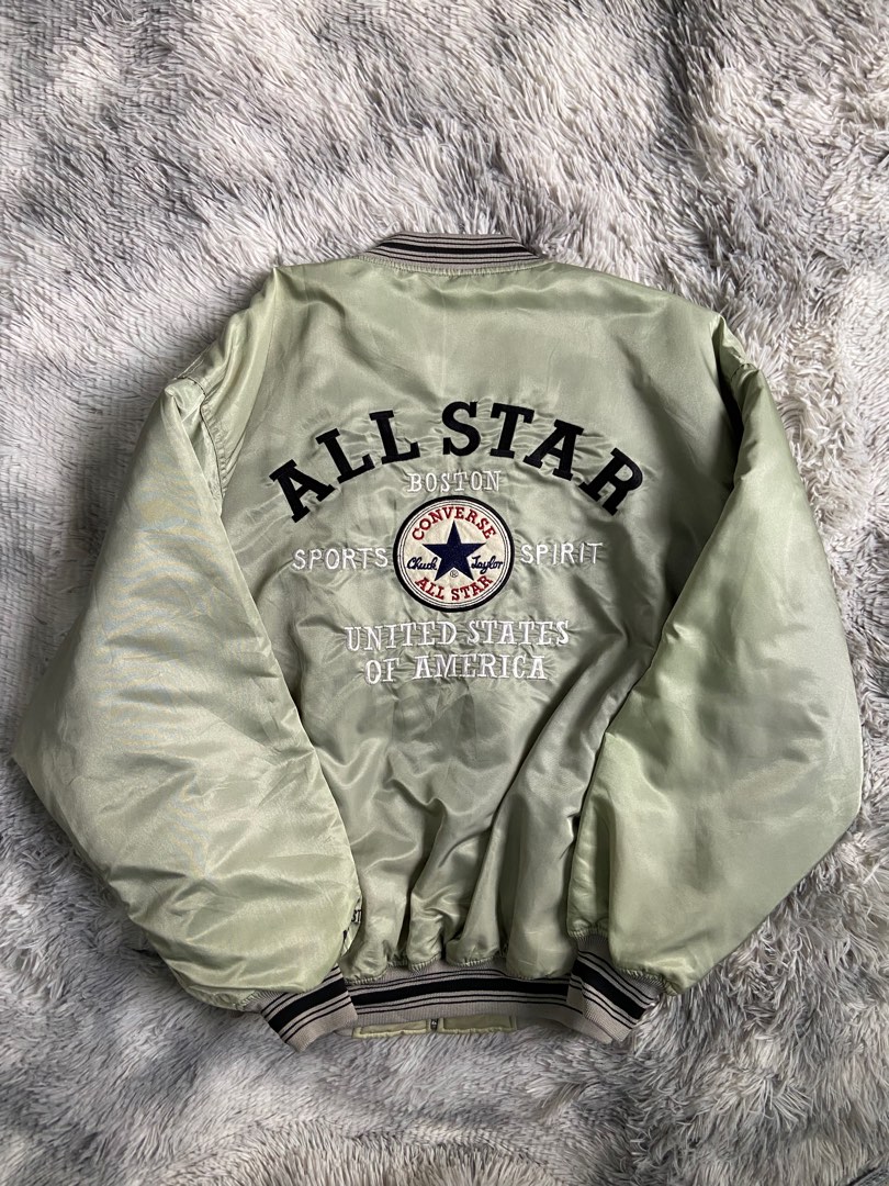Vintage Converse Allstar Bomber jacket, Men's Fashion, Coats, Jackets ...
