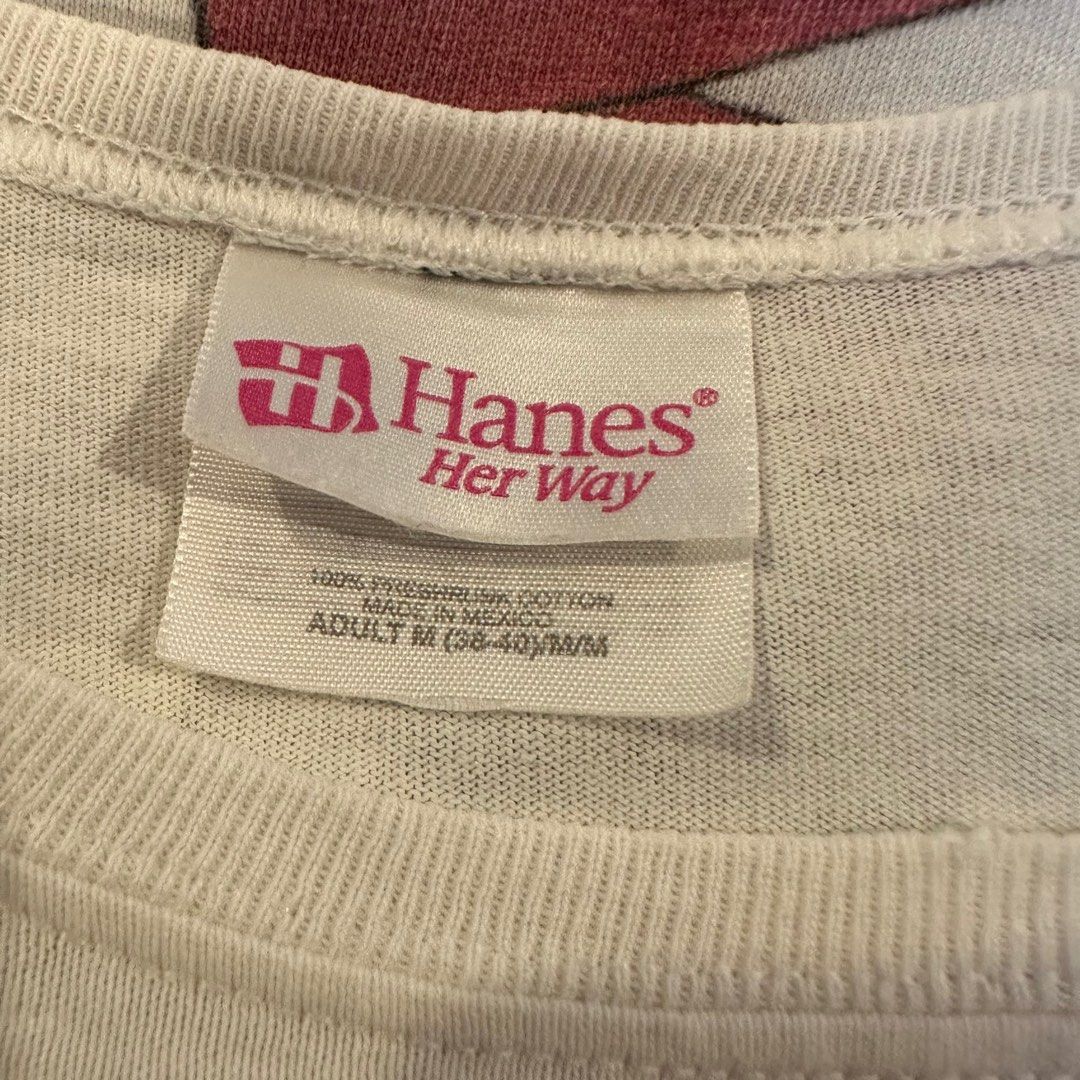Vintage hanes herway tee (Category: Tshirts & Polo Shirts ) located in Quezon City. Submitted by hetchup (Listing ID 1349849452, Image 3). Description: Pit to pit- 20.5 Length- 24 Issue/s: As shown, pinholes T-Shirt in used condition. Please don’t expect that the item is 100% perfect. Tags: y2k her way baby tee .