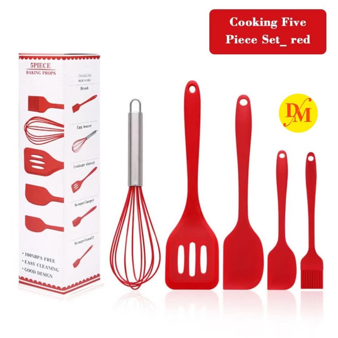 5pc Silicone Cooking Tool Set Kitchen Utensil Set (Category: Bakeware) located in Caloocan City. Submitted by onlineshoppersph (Listing ID 1350054900, Image 1). Description: DISCOUNT FOR BULK/WHOLESALE ORDERS‼️ ✅100% Brand New ✅Good Quality Cash On Deliver - Metro Manila - Delivery Fee/Handling Fee shouldered by BUYERS - DF/HF depends on BUYERS Location ~~~~~~~~~~~~~~~~~~~~~~~~~~~~~~~~~~~~~~~ ➡️P/up Location: 11/88mall Reina Regente 🚫No Minimum 