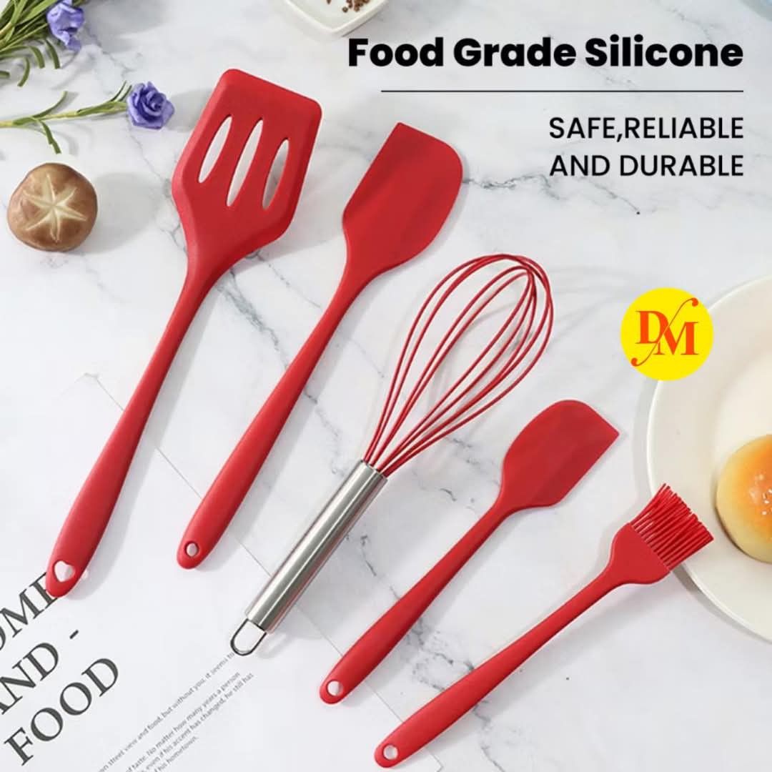 5pc Silicone Cooking Tool Set Kitchen Utensil Set (Category: Bakeware) located in Caloocan City. Submitted by onlineshoppersph (Listing ID 1350054900, Image 3). Description: DISCOUNT FOR BULK/WHOLESALE ORDERS‼️ ✅100% Brand New ✅Good Quality Cash On Deliver - Metro Manila - Delivery Fee/Handling Fee shouldered by BUYERS - DF/HF depends on BUYERS Location ~~~~~~~~~~~~~~~~~~~~~~~~~~~~~~~~~~~~~~~ ➡️P/up Location: 11/88mall Reina Regente 🚫No Minimum 