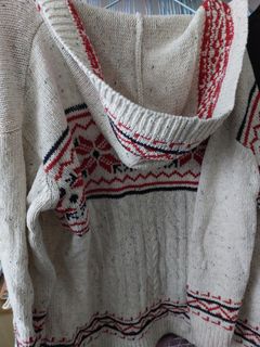 冬季秋涼時尚女裝 寬鬆連帽有袋口長䄂外套(米紅)64219291524354110