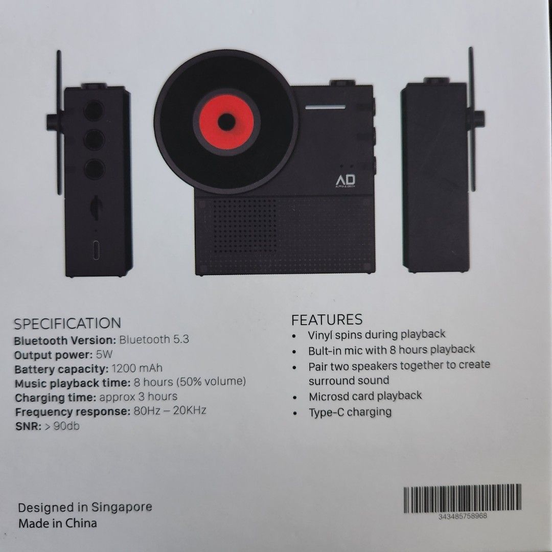 ALPHA & DELTA LYRA Bluetooth Speaker63206333737729112
