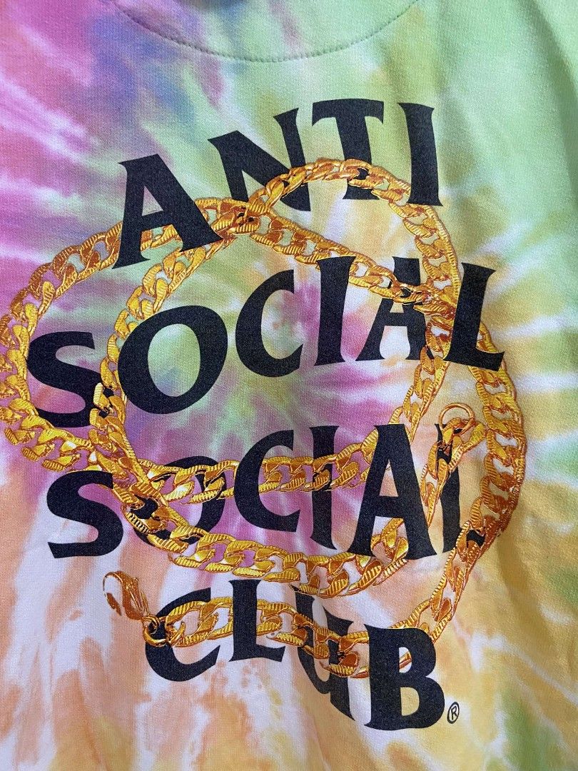 Anti Social Social Club Hoodie Tie Dye (Category: Hoodies) located in Binmaley. Submitted by legendary093388 (Listing ID 1349932500, Image 3). Description: Anti Social Social Club Hoodie Tie Dye 25 x 29 excellent no issue.