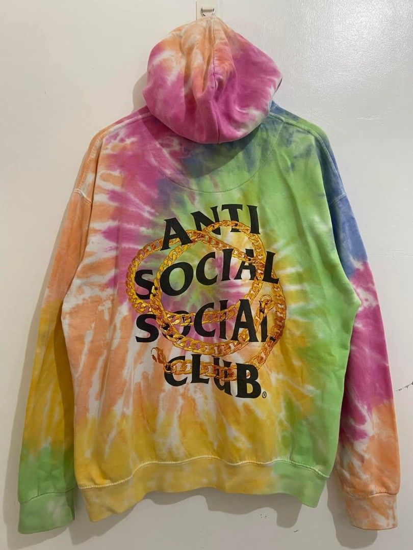 Anti Social Social Club Hoodie Tie Dye (Category: Hoodies) located in Binmaley. Submitted by legendary093388 (Listing ID 1349932500, Image 2). Description: Anti Social Social Club Hoodie Tie Dye 25 x 29 excellent no issue.