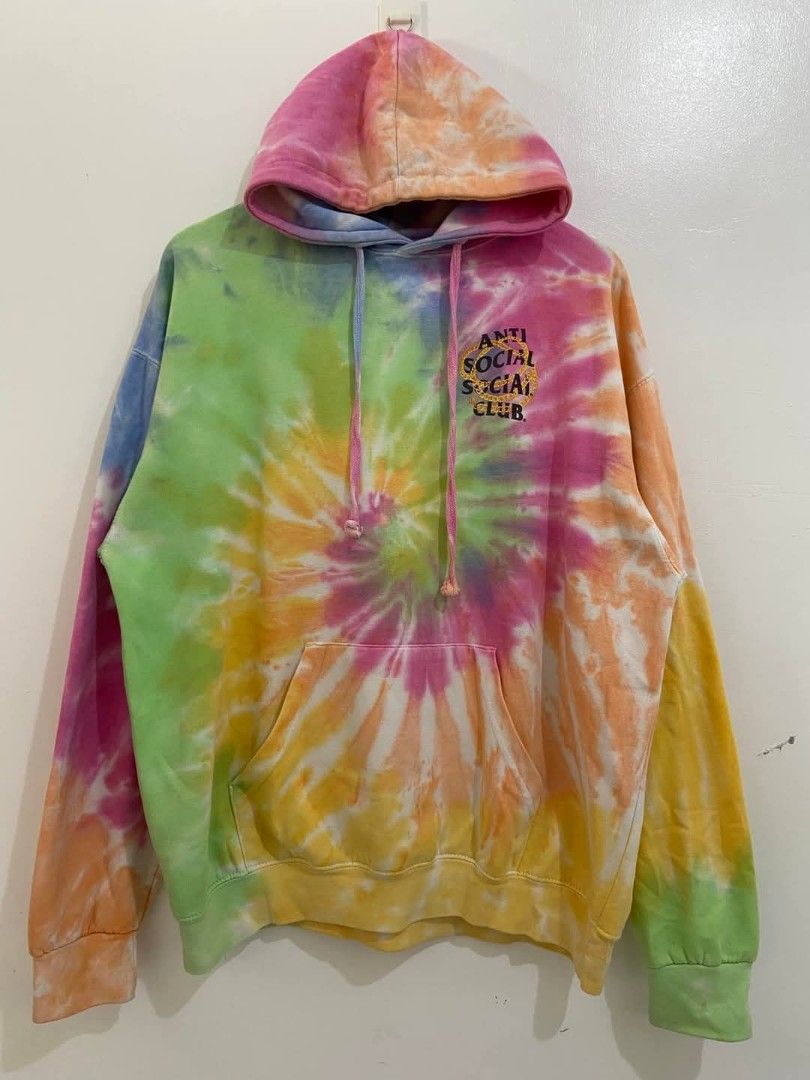 Anti Social Social Club Hoodie Tie Dye (Category: Hoodies) located in Binmaley. Submitted by legendary093388 (Listing ID 1349932500, Image 1). Description: Anti Social Social Club Hoodie Tie Dye 25 x 29 excellent no issue.