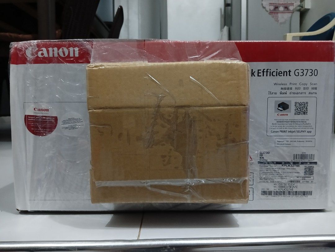 Canon Printer PIXMA G3730 Multi-function Print Scan Copy | free 1 set ink (Category: Printers, Scanners & Copiers) located in Malabon City. Submitted by jfshop_online (Listing ID 1350047642, Image 3). Description: brand new sealed free 1 set of ink.