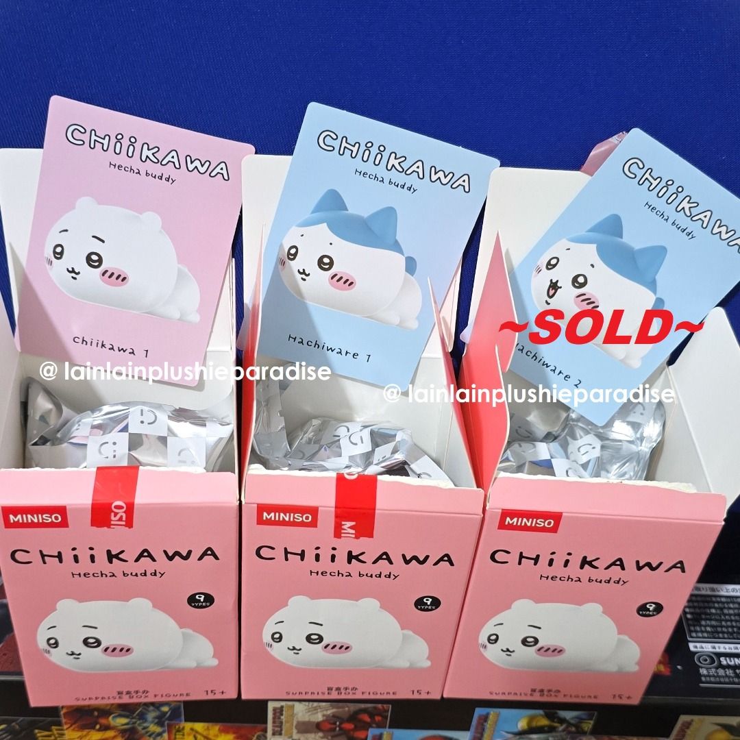 Cute Official Miniso X Chiikawa Hecha Buddy Surprise Box