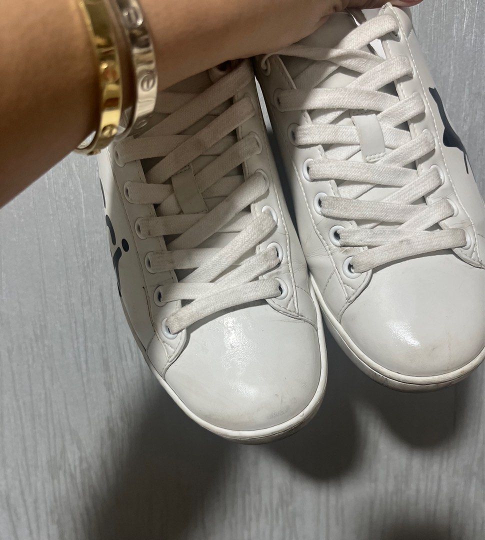 Gucci Sneakers (Category: Sneakers) located in Bulacan. Submitted by shoptodmax (Listing ID 1350023772, Image 3). Description: Stored in Shoe Cabinet Minor flaws (hairline scratches) Complete with box, dustbag and carecards. .