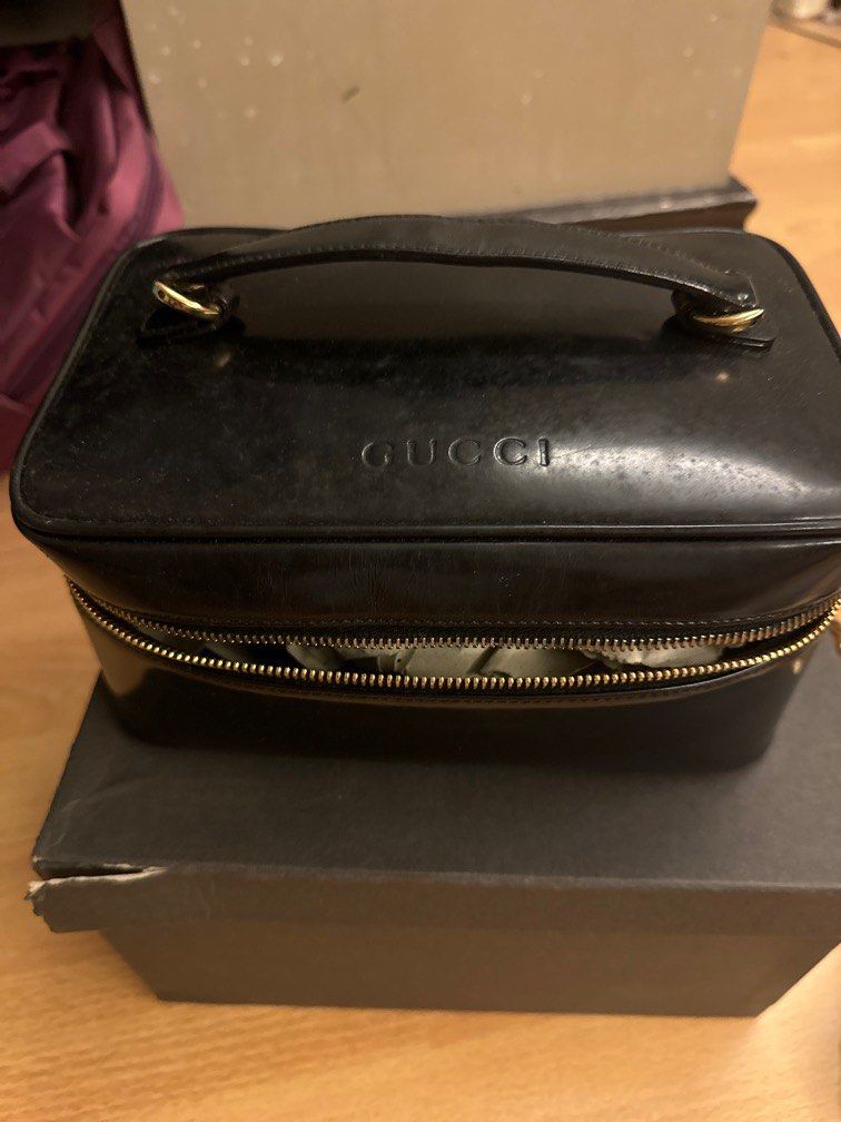 Gucci Vanity with box (Category: Luxury Bags & Wallets) located in Pasig City. Submitted by michaquino-60996 (Listing ID 1350047049, Image 1). Description: Lining inside should be change, no dust bag,card but with box..