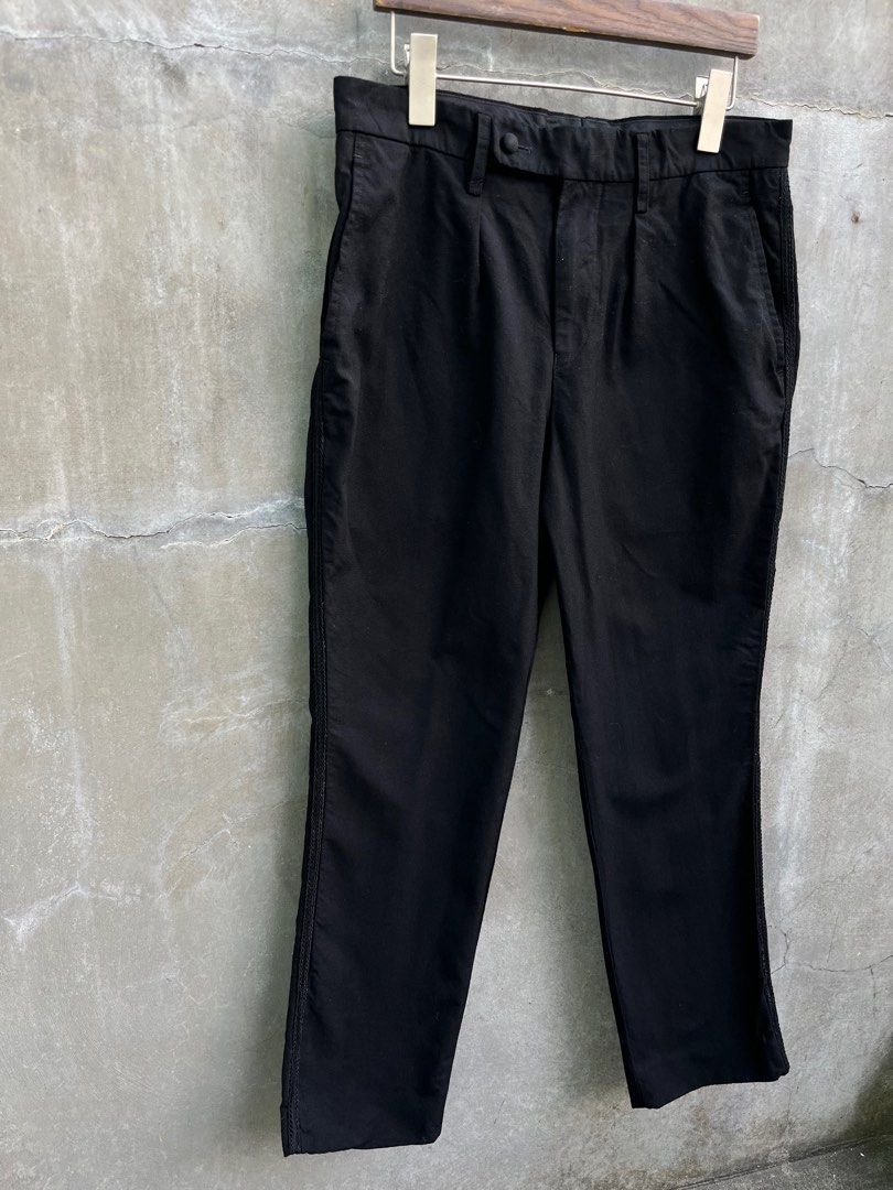Junya Watanabe AW15 Side Crochet Pants (Category: Trousers) located in Baguio. Submitted by lordeidara (Listing ID 1349924121, Image 2). Description: 8.5/10 Not Altered No Inclusion Color: Black Material: Cotton Size on Tag: XS Thigh: 12 Knee: 7.5 Waist: 15 Inseam: 26.5 Length: 38 Leg Opening: 7 Front Rise:11.