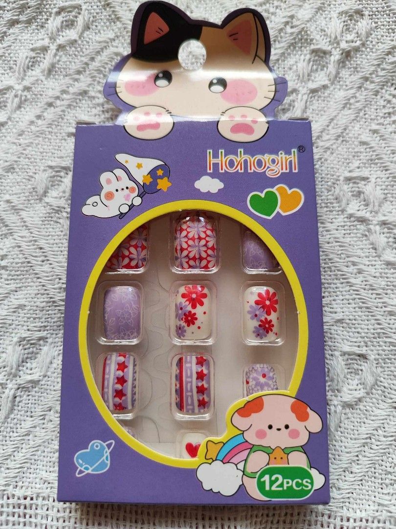 Kids Fake Nails 12 pcs. (Category: Hands & Nails) located in Quezon City. Submitted by applereinna-50241 (Listing ID 1349987192, Image 1). Description: For Kids Fake nails for Sale With assorted designs to choose from 12 pcs. with sticker glue included Limited stocks available Dm me for more inquiries We have sameday delivery via lalamove and grab.