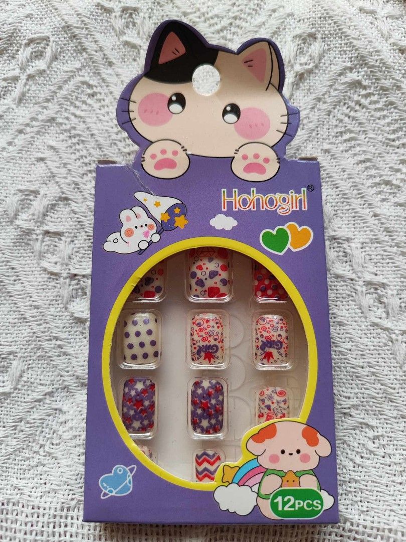 Kids Fake Nails 12 pcs. (Category: Hands & Nails) located in Quezon City. Submitted by applereinna-50241 (Listing ID 1349987192, Image 2). Description: For Kids Fake nails for Sale With assorted designs to choose from 12 pcs. with sticker glue included Limited stocks available Dm me for more inquiries We have sameday delivery via lalamove and grab.