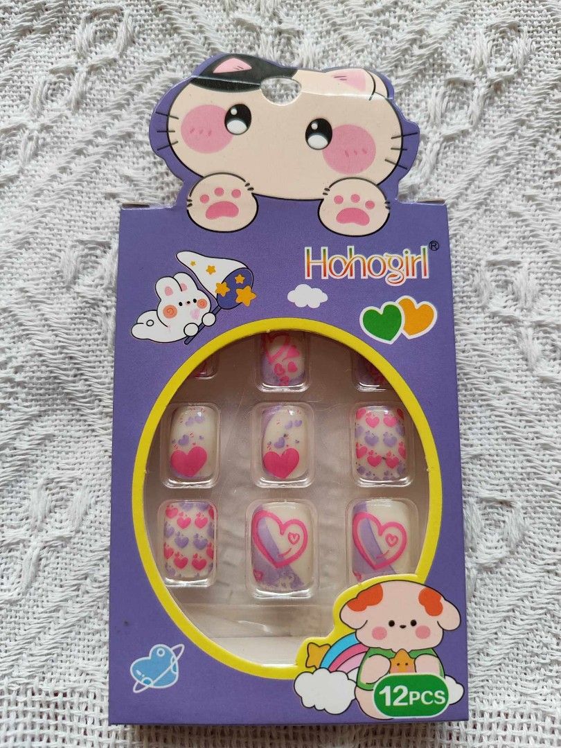 Kids Fake Nails 12 pcs. (Category: Hands & Nails) located in Quezon City. Submitted by applereinna-50241 (Listing ID 1349987192, Image 3). Description: For Kids Fake nails for Sale With assorted designs to choose from 12 pcs. with sticker glue included Limited stocks available Dm me for more inquiries We have sameday delivery via lalamove and grab.