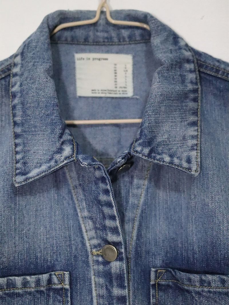LIFE IN PROGRESS Sleeveless Denim Jacket (Preloved) Medium to Large (Category: Coats, Jackets and Outerwear) located in Catarman. Submitted by almostfridayph (Listing ID 1350055977, Image 3). Description: Brand: LIFE IN PROGRESS Condition: Good to Very Good Issue: Armpit Cuts. Kindly refer to photos Size: Large Php 380 Dimensions Chest: 18" Length: 24" Kindly manage your expectations. Our items are thrifted but in excellent condition NO RETURN, N