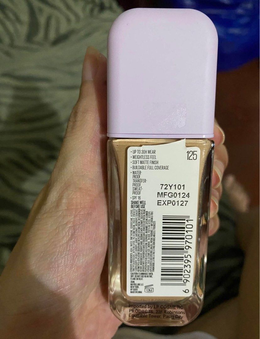 Maybelline lumi matte foundation (125) (Category: Makeup) located in Davao. Submitted by ericka08 (Listing ID 1349944200, Image 2). Description: Pumped once Rfs not my shade.