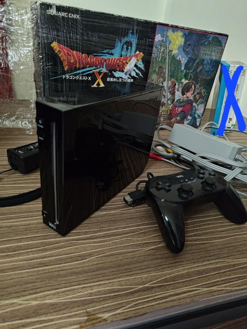 Nintendo Wii Dragon Quest X Edition (Category: Nintendo) located in Mandaluyong City. Submitted by chan.ningtatum (Listing ID 1350060475, Image 1). Description: For Sale! Nintendo Wii Black Dragon Quest X Edition Unit is in Good Condition. Includes the limited edition DQ X Box. Everything in the photos included as well Checkouts via Shope e and Laz ada Available Shipping: Lalamove, Grab, Toktok. Meet ups: Mandaluyong and San Juan City.
