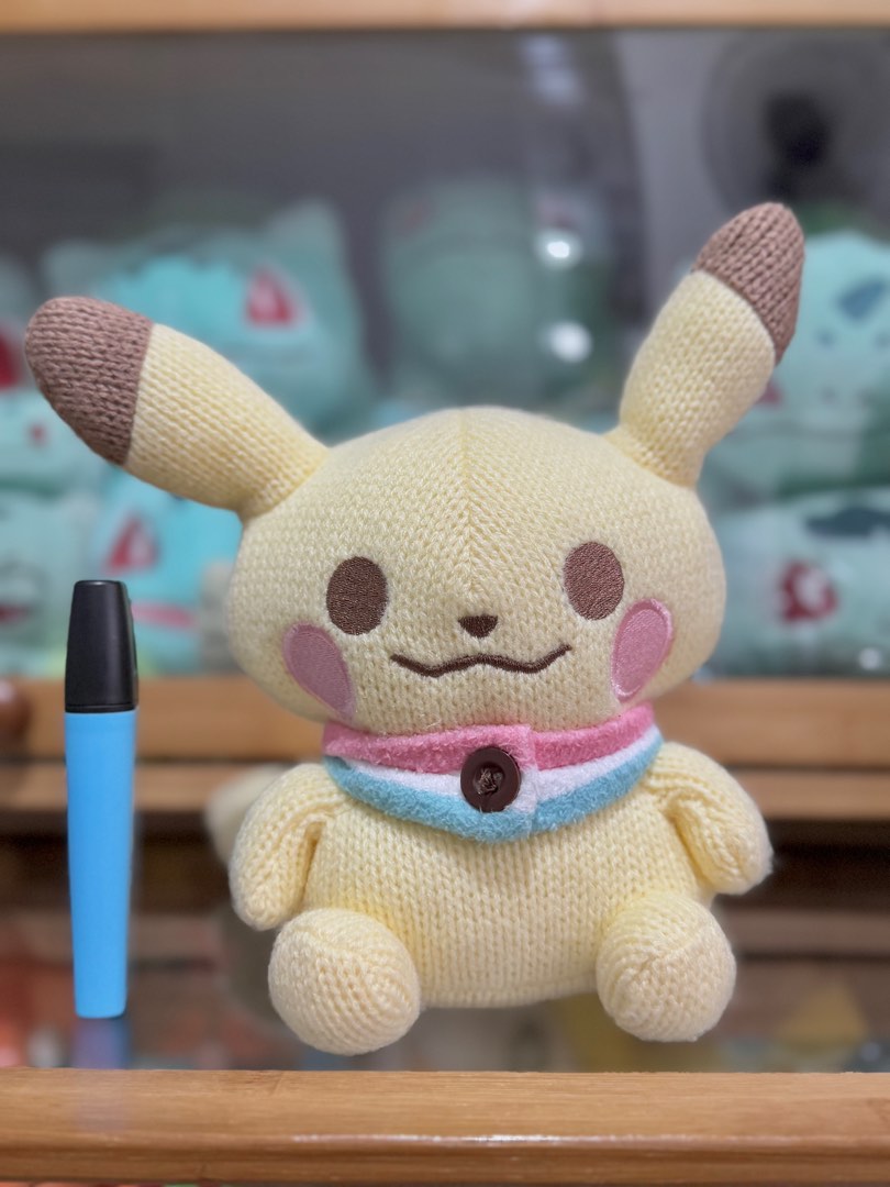 Pokemon Center Pikachu (Yarn), Hobbies & Toys, Toys & Games on Carousell