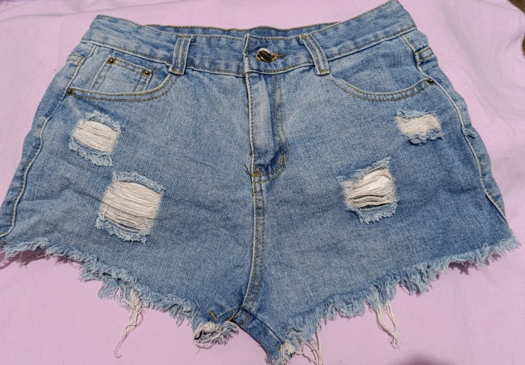 Ripped Denim Shorts (Category: Shorts) located in Manila. Submitted by yunicool (Listing ID 1350029793, Image 1). Description: Ripped Denim Shorts, 70 each!.