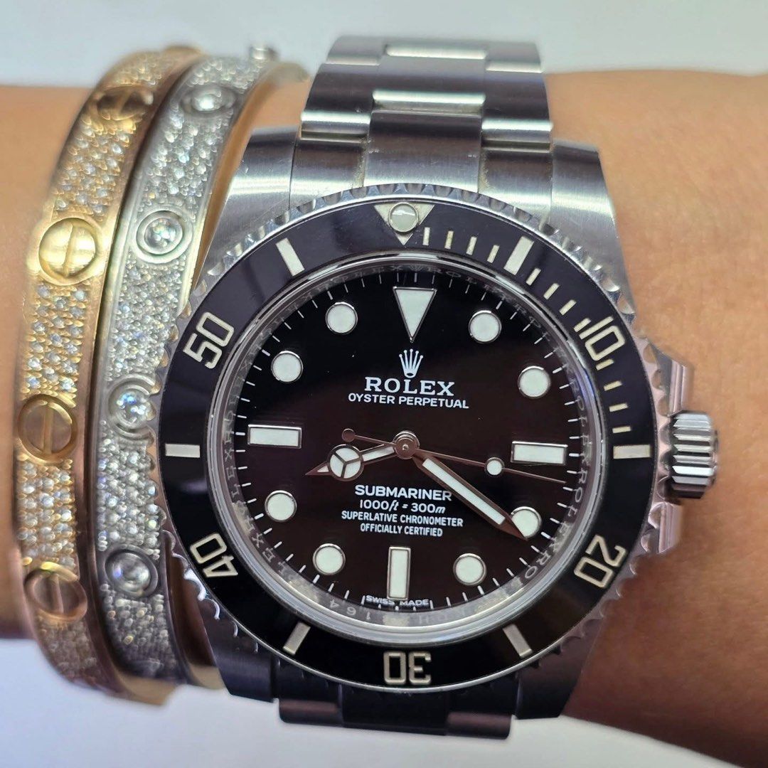 Rolex SUBMARINER ND Mens Watch (Category: Luxury Watches) located in Quezon City. Submitted by luxurystationph.com (Listing ID 1350073064, Image 1). Description: ✅️P669,000 only✅️ SUBMARINER ND Mens Watch 40mm Ceramic bezel Stainless steel Year 2018 Ref no.114060 Comes with card,hangtag and box DISCLAIMER: LUXURY STATION PH is not associated or affiliated with any of the brands featured. All copy rights remain sole property of the brand holders. 