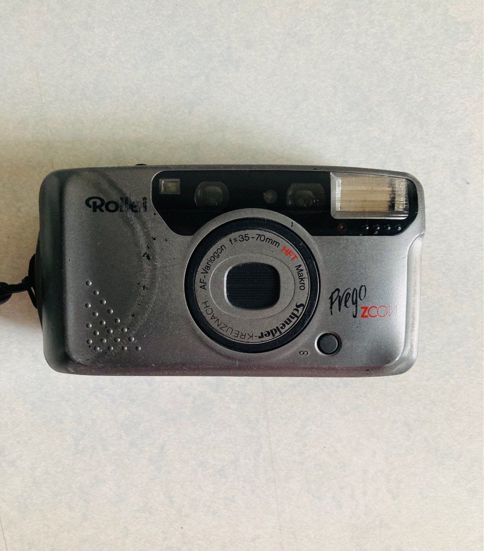 Rollei Prego Zoom Camera (Category: Cameras) located in Manila. Submitted by daddythrifter (Listing ID 1349969419, Image 1). Description: Rollei Prego Zoom AF Comes with leather case and manual Issue: did not replace the battery on the date display.