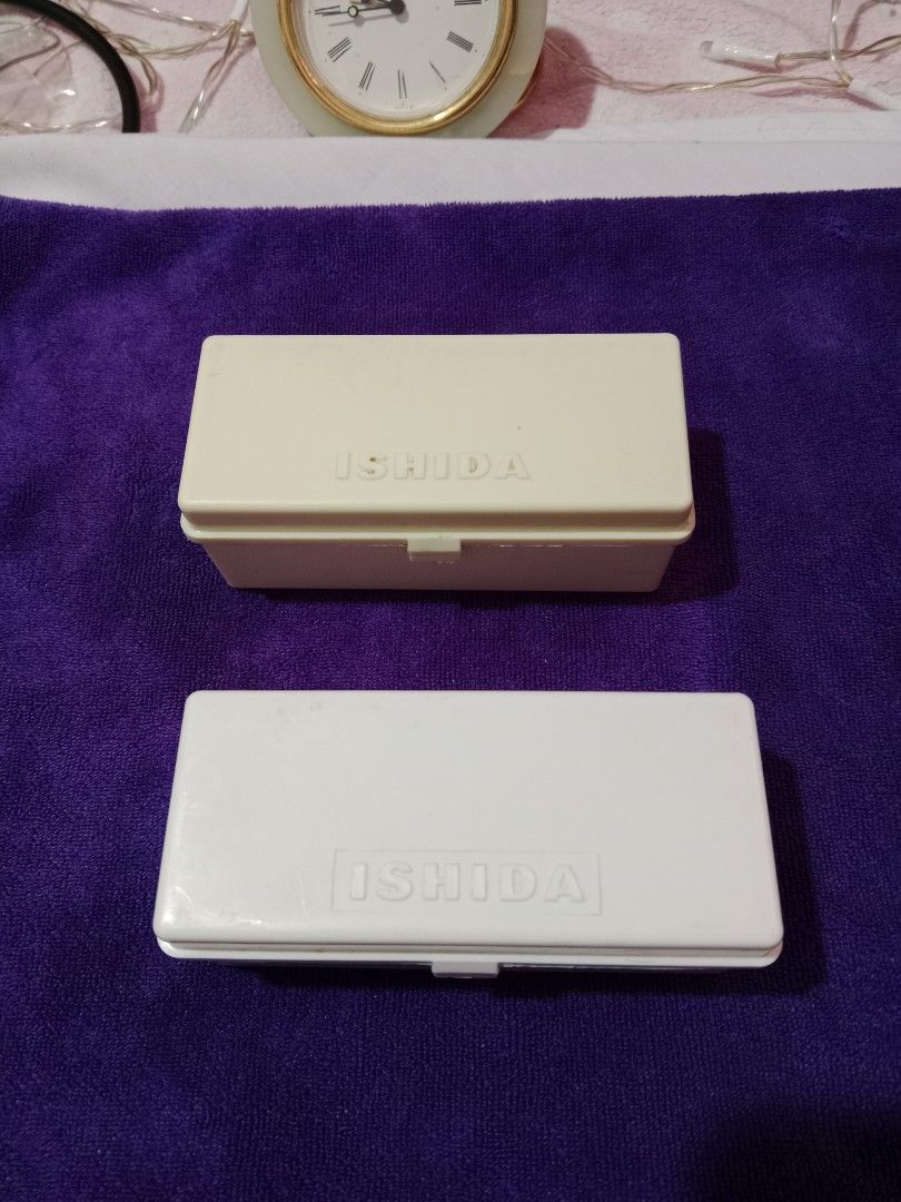 Two (2) sets ISHIDA precision weights (Category: Weights & Dumbbells) located in Tabaco. Submitted by fritznicoleshoppe (Listing ID 1349927384, Image 2). Description: Two (2) sets ISHIDA precision weights. 50, 20, 10, 10, & 5 grams. Dalawangs sets na po yan. see all photos.