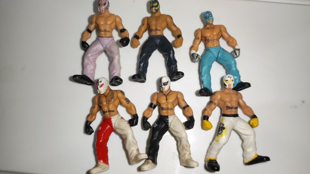 wwe micro aggression rey mysterio lot (Category: Figurines & Statues) located in Manila. Submitted by v2Zuio (Listing ID 1334833734, Image 2). Description: selling as lot of 6.