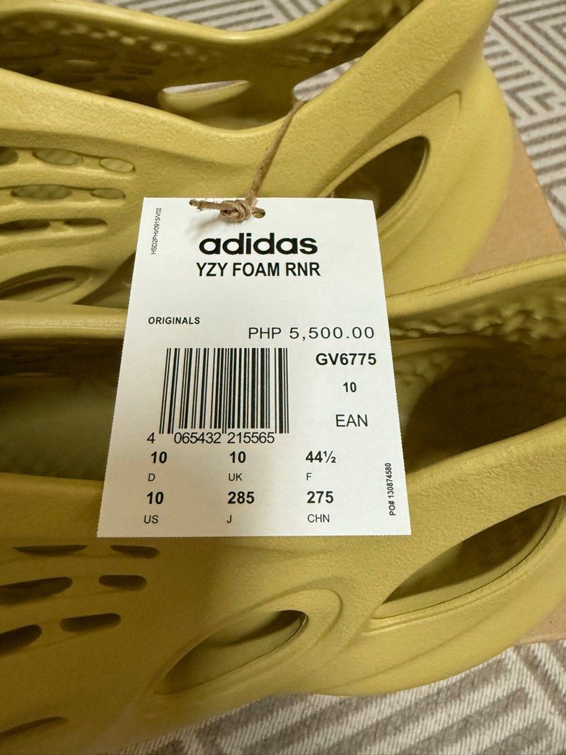YEEZY Foam Runner Sulfur 10 US (Category: Sneakers) located in Quezon City. Submitted by justthinkingg (Listing ID 1349945909, Image 3). Description: Adidas YEEZY Foam Runner ‘Sulfur’ BRAND NEW❗️ On hand Size 10US/UK - 6.4k Location: Sta Mesa, QC Buyer shoulders delivery fee Adidas app release with box and receipt Follow us at IG: @apex.hype.