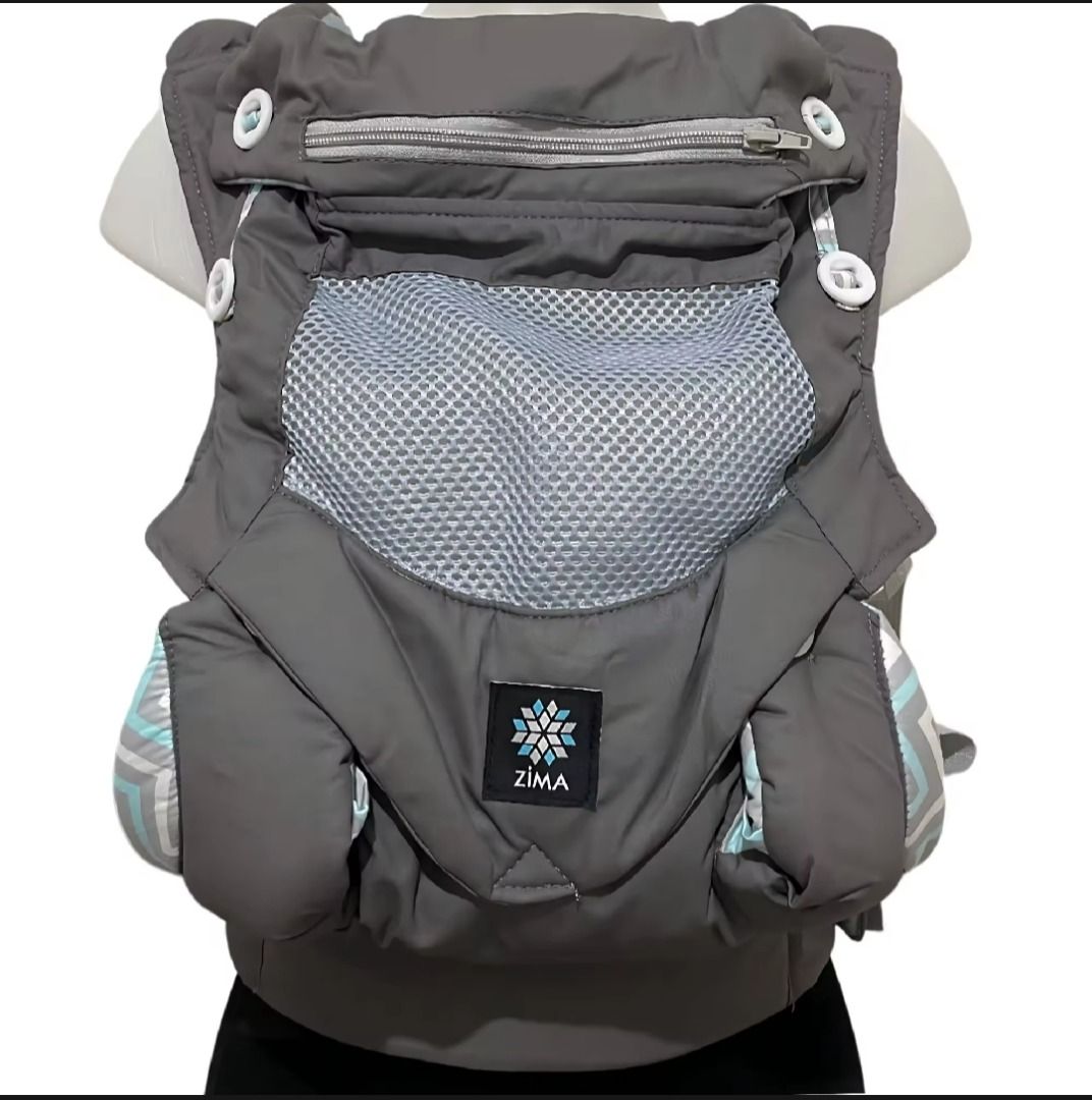 Zima Mesh ergonomic carrier (Dark Gray) (Category: Carriers & Slings) located in Caloocan City. Submitted by babyrail (Listing ID 1349923000, Image 1). Description: Zima Mesh dark gray. USED ONCE RFS: Prefer ni baby stroller than carrier 😭.