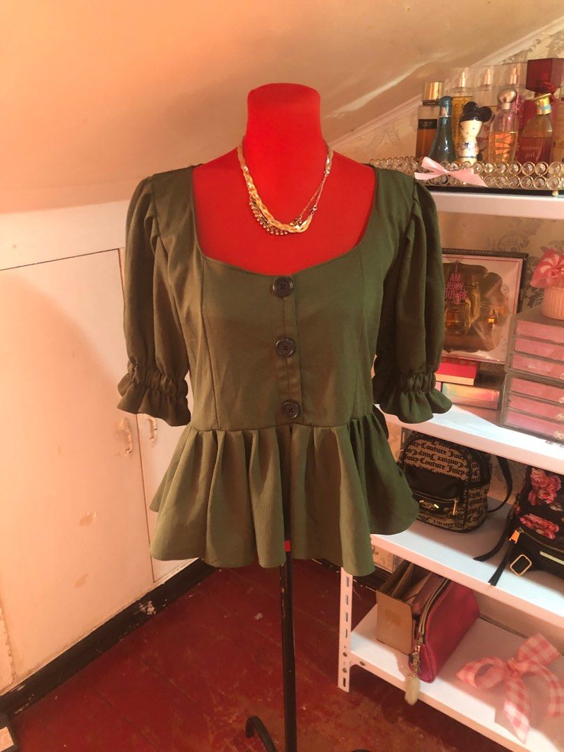 4 different design blouses (Category: Blouses) located in Las Pinas. Submitted by juuzzmeeh2021 (Listing ID 1350131760, Image 3). Description: Cute in actual. 150 each.