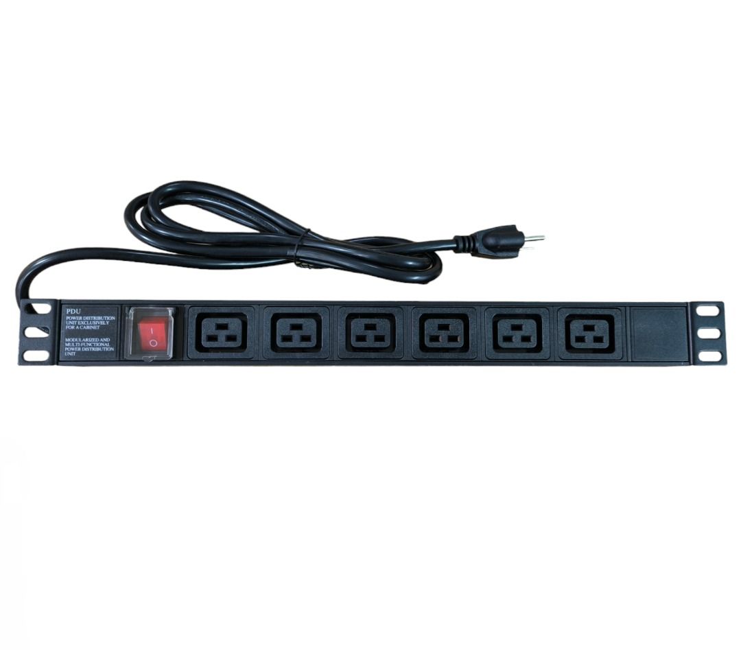 6 Socket C19 PDU (Metal/15A/US /2M) (Category: Cables & Adaptors) located in Manila. Submitted by sdfsolutions (Listing ID 1350207318, Image 1). Description: 8 Socket PDU: Pro Series * All Metal Housing * 1.5M /US Plug *1 RU Rackmount.