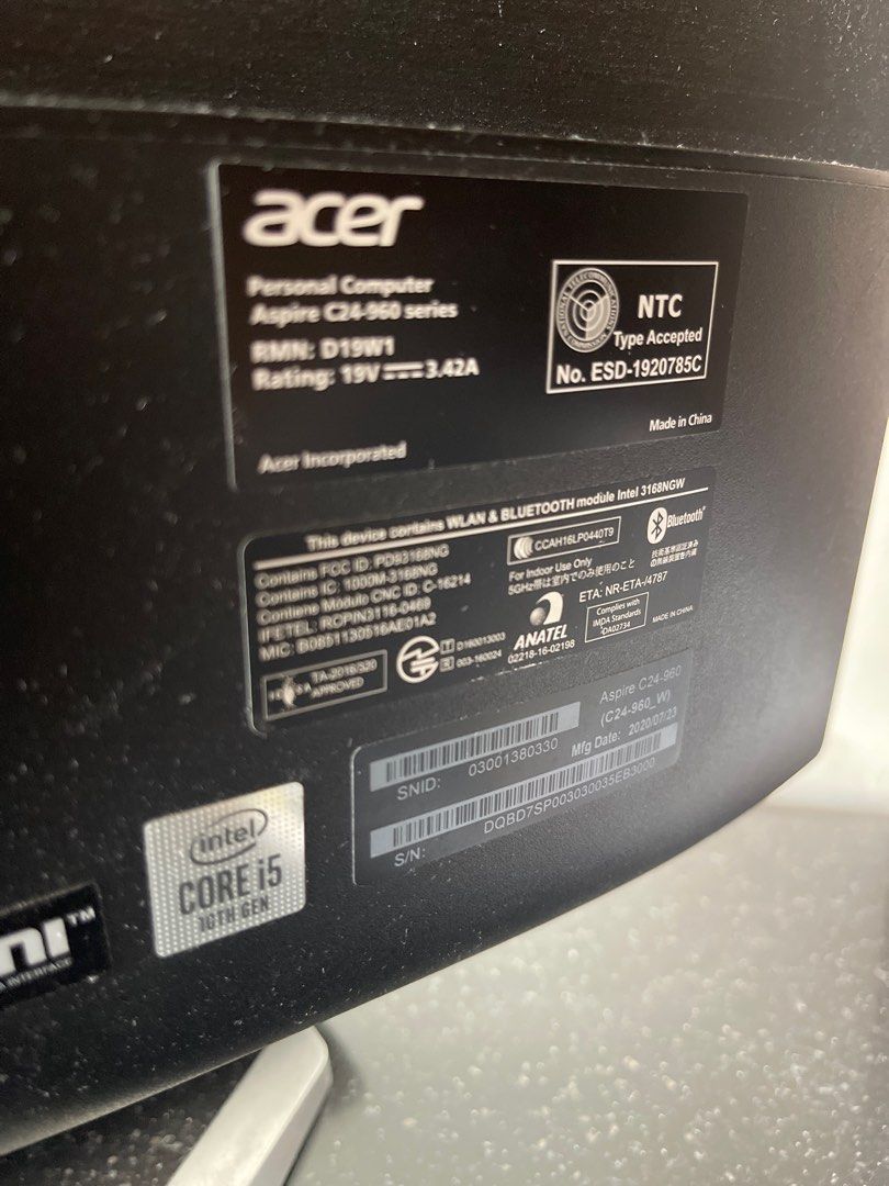 Acer Aspire desktop C24 (Category: Desktops) located in Pasig City. Submitted by mysavvychic (Listing ID 1350079061, Image 3). Description: .