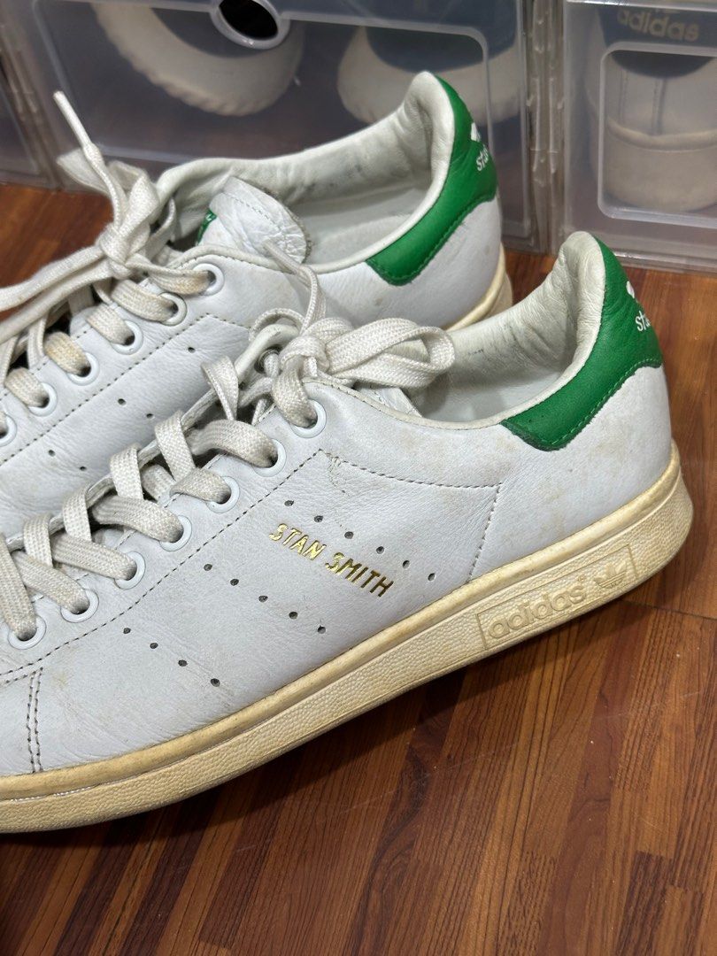 ADIDAS STAN SMITH CLASSIC GREEN (Category: Sneakers) located in Quezon City. Submitted by hellosydney78 (Listing ID 1350187056, Image 2). Description: Like new hence selling low See photos for condition (photos are updated) Bought in ADIDAS GLORIA OUTLETS TAIWAN Item location: Commonwealth, Quezon City.