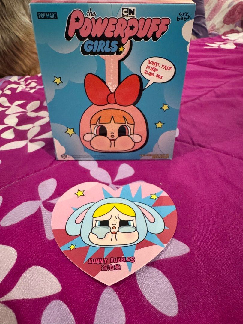 Authentic PPG crybaby (Category: Designer & Blind Box Toys) located in Manila. Submitted by kaye_md (Listing ID 1350147945, Image 3). Description: 100% Authentic from Popmart Opened bottom, sealed foil 500 each ❤️PAYMENT: GCash/ Landbank Strictly no returns or exchanges. ❤️SHIPPING (by buyer): • Grab Express/ Lalamove (Metro Manila) • Gogo Express/ LBC (Outside MM) .