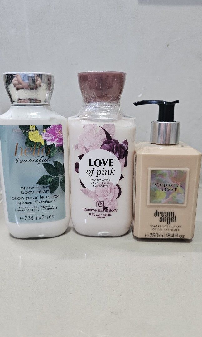 Bath and Body, VS Lotion (Category: Body Care) located in Marikina City. Submitted by anbierose (Listing ID 1350142458, Image 1). Description: All are original and brand new, wala pong bawas, take all for 1000 only.