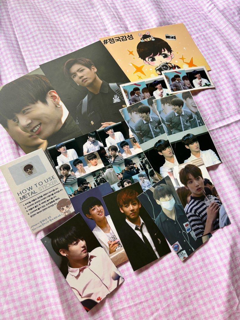 BTS JK / JUNGKOOK PRINTS (FANSITE) (Category: K-Wave Merchandise) located in Manila. Submitted by mymelodih (Listing ID 1350121150, Image 1). Description: what you see is what you get! never been used nakakeep lang hehe MOP: gcash, maya, bdo, paypal MOD: sdd (lalamove) loc: bangkal, makati / paco, manila .