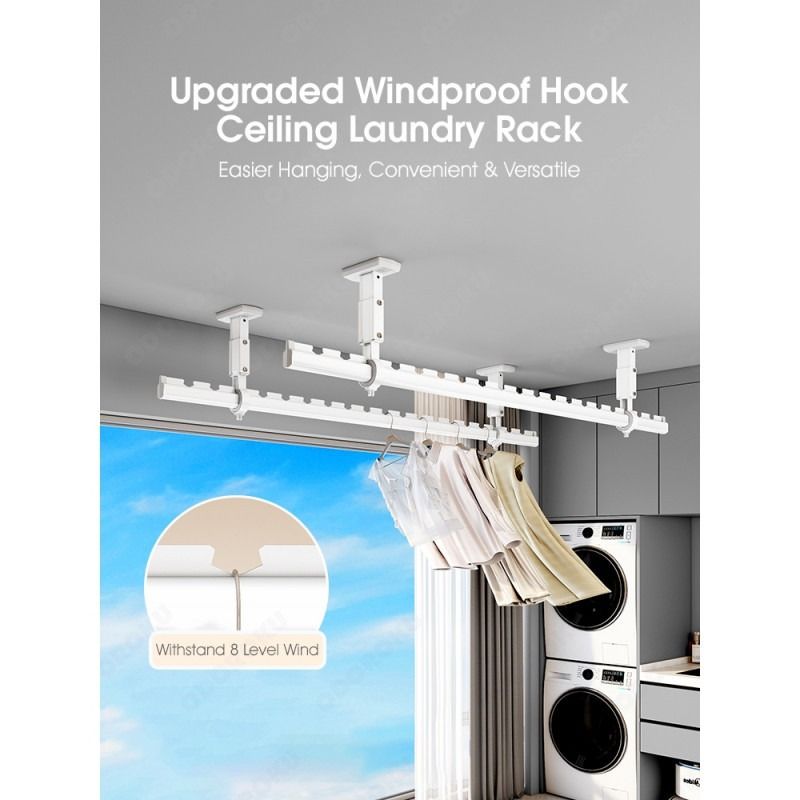 Ceiling Wall Mounted Laundry Rack65073576047489115