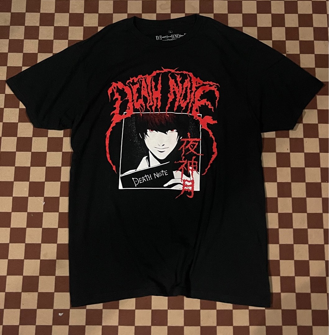 Death Note Light Yagami, Men's Fashion, Tops & Sets, Tshirts & Polo ...