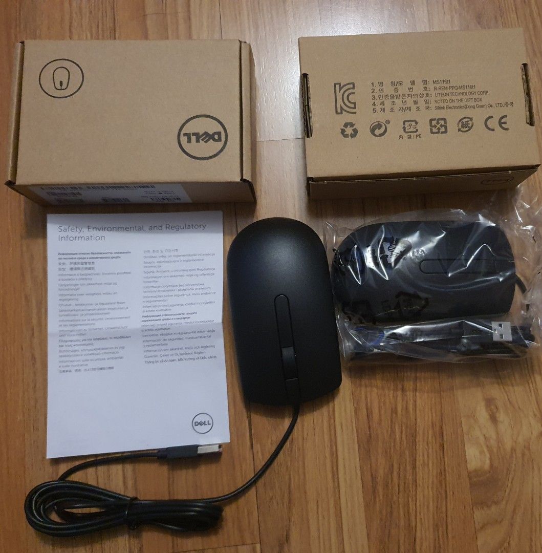 DELL mouse (Category: Mouse & Mousepads) located in Caloocan City. Submitted by chersantan (Listing ID 1350195029, Image 2). Description: Brand new Original Dell black 290 each 2 pcs available gcash payment plus sf/df.