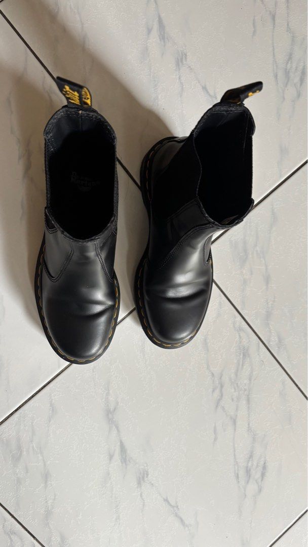 Dr. Martens 2976 Chelsea Boots (Category: Boots) located in Quezon City. Submitted by blvdnights (Listing ID 1350129990, Image 2). Description: Dr. Martens 2976 Chelsea Boots, HI-cut, Black, Smooth version. With original box and tag. RFS: True to size but prefer a size bigger Bought October 2023, used only 3 times. Shipping care of buyer. No returns, please. Price negotiable! Please DM if you want more pics. Thank you!.