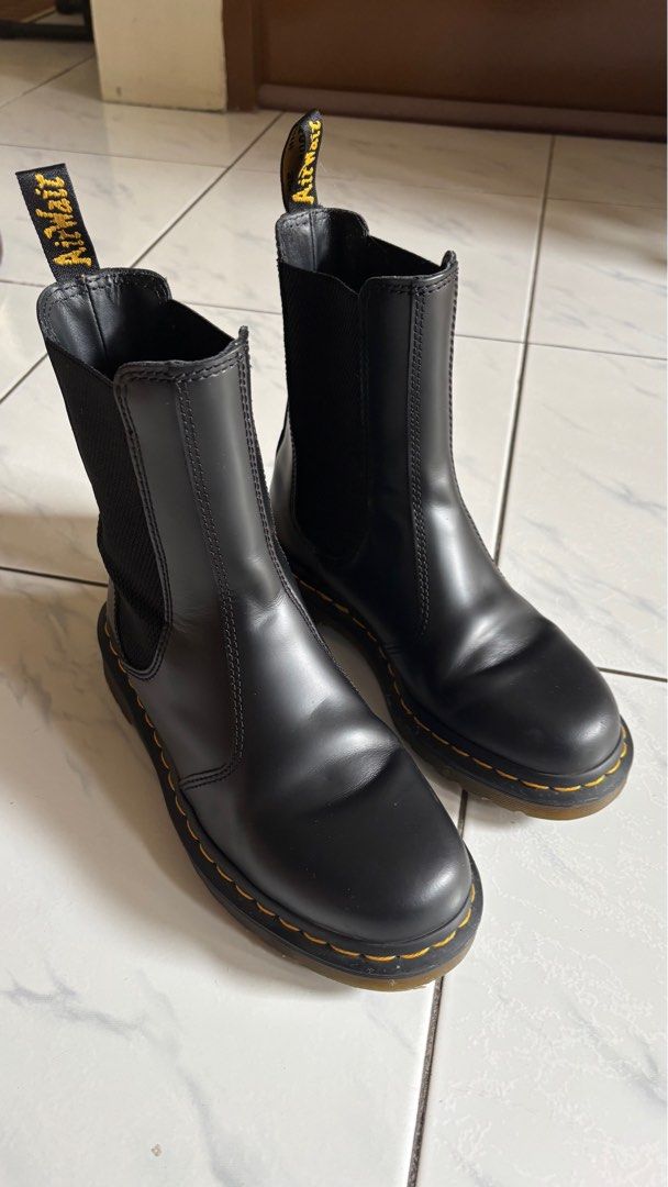 Dr. Martens 2976 Chelsea Boots (Category: Boots) located in Quezon City. Submitted by blvdnights (Listing ID 1350129990, Image 1). Description: Dr. Martens 2976 Chelsea Boots, HI-cut, Black, Smooth version. With original box and tag. RFS: True to size but prefer a size bigger Bought October 2023, used only 3 times. Shipping care of buyer. No returns, please. Price negotiable! Please DM if you want more pics. Thank you!.