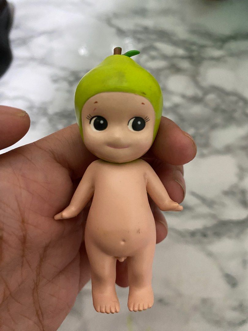 SONNY ANGEL PEAR (Category: Designer & Blind Box Toys) located in Manila. Submitted by cleobylala (Listing ID 1350206852, Image 1). Description: Pear - ₱150 — may dumi sa head and butt kindly see pics ! mod: lalamove/jnt direct mop: gcash/maya loc: north caloocan take note ! — these bebis are NOT dupe. they're og..