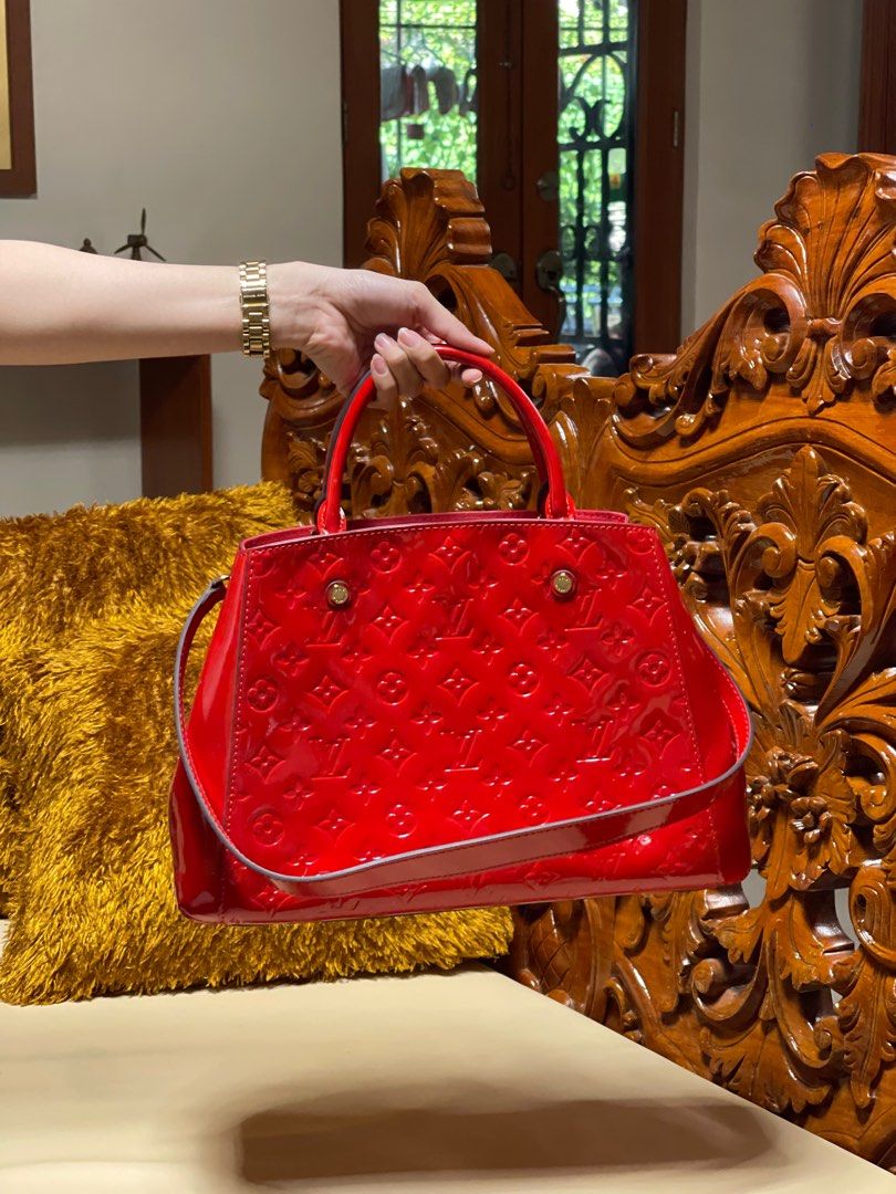 Louis Vuitton Vernis Montaigne (Category: Luxury Bags & Wallets) located in Cavite. Submitted by acdcdg (Listing ID 1350127958, Image 2). Description: All details on the photos NGA.