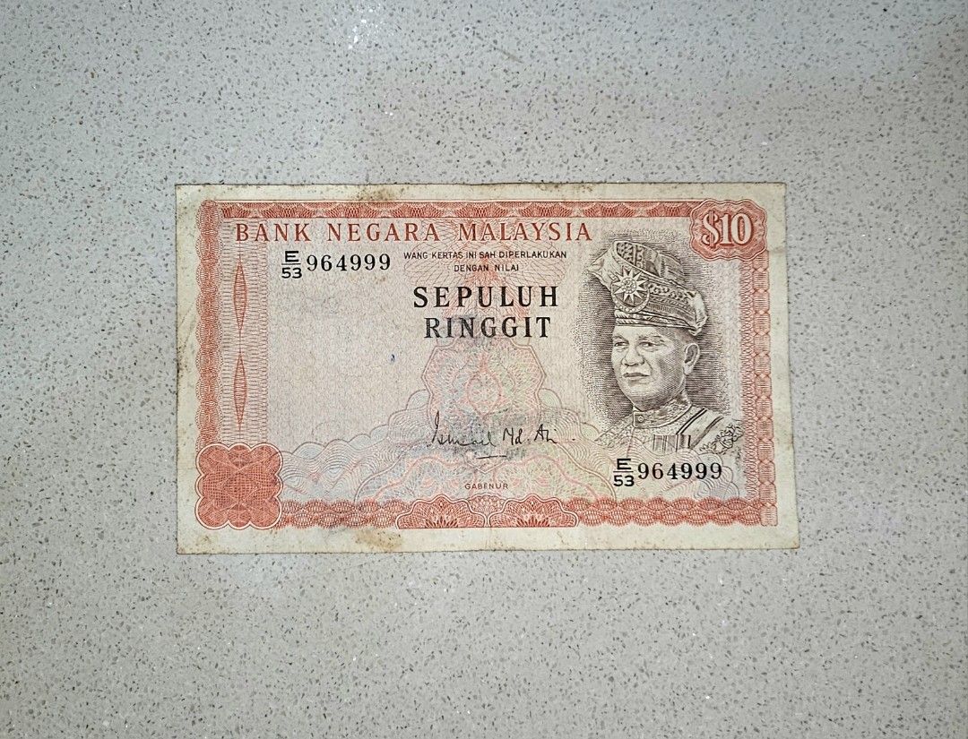 Malaysia RM10 3rd series 9H9T fancy s/n 999, Hobbies & Toys ...