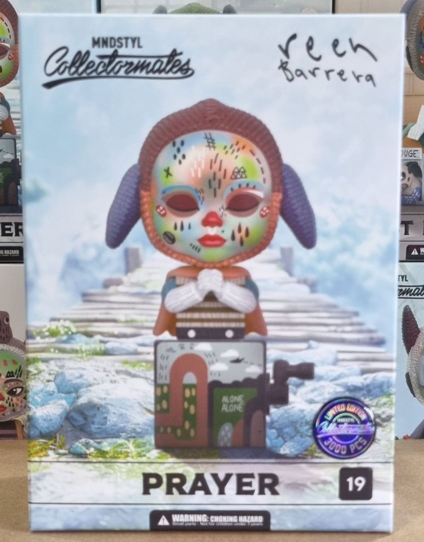 Mindstyle Collectormates Reen Barrera Prayer LE3000 (Category: Designer & Blind Box Toys) located in Quezon City. Submitted by vinylplus_3 (Listing ID 1350085297, Image 1). Description: MNDSTYL Collectormates Reen Barrera Prayer Limited Edition 3000 pcs. Condition is New. New: A brand-new, unused, unopened, undamaged item in its original packaging (where packaging is applicable). Packaging should be the same as what is found in a retail store, un
