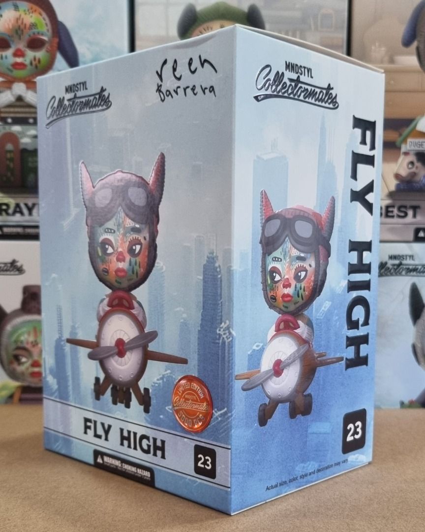 Mindstyle Collectormates Reen Barrera Fly High LE5000 (Category: Designer & Blind Box Toys) located in Quezon City. Submitted by vinylplus_3 (Listing ID 1350085708, Image 2). Description: MNDSTYL Collectormates Reen Barrera Fly High Limited Edition 5000 pcs. Condition is New. New: A brand-new, unused, unopened, undamaged item in its original packaging (where packaging is applicable). Packaging should be the same as what is found in a retail store