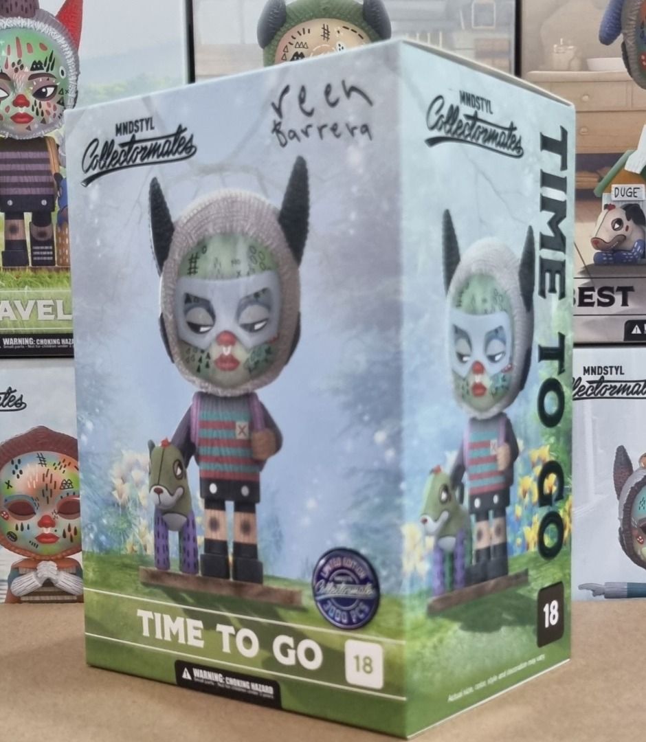 Mindstyle Collectormates Reen Barrera Time To Go LE3000 (Category: Designer & Blind Box Toys) located in Quezon City. Submitted by vinylplus_3 (Listing ID 1350087506, Image 2). Description: MNDSTYL Collectormates Reen Barrera Time To Go Limited Edition 3000 pcs. Condition is New. New: A brand-new, unused, unopened, undamaged item in its original packaging (where packaging is applicable). Packaging should be the same as what is found in a retail s