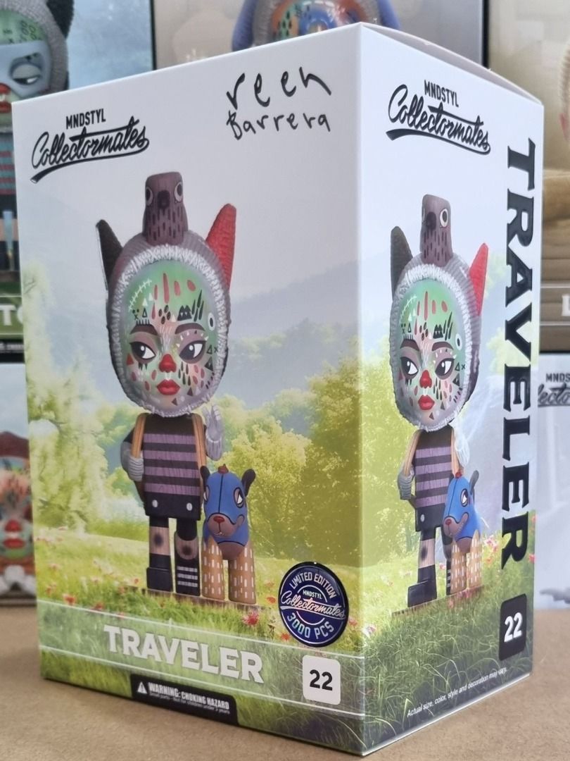 Mindstyle Collectormates Reen Barrera Traveller LE3000 (Category: Designer & Blind Box Toys) located in Quezon City. Submitted by vinylplus_3 (Listing ID 1350088830, Image 2). Description: MNDSTYL Collectormates Reen Barrera Traveller Limited Edition 3000 pcs. Condition is New. New: A brand-new, unused, unopened, undamaged item in its original packaging (where packaging is applicable). Packaging should be the same as what is found in a retail sto