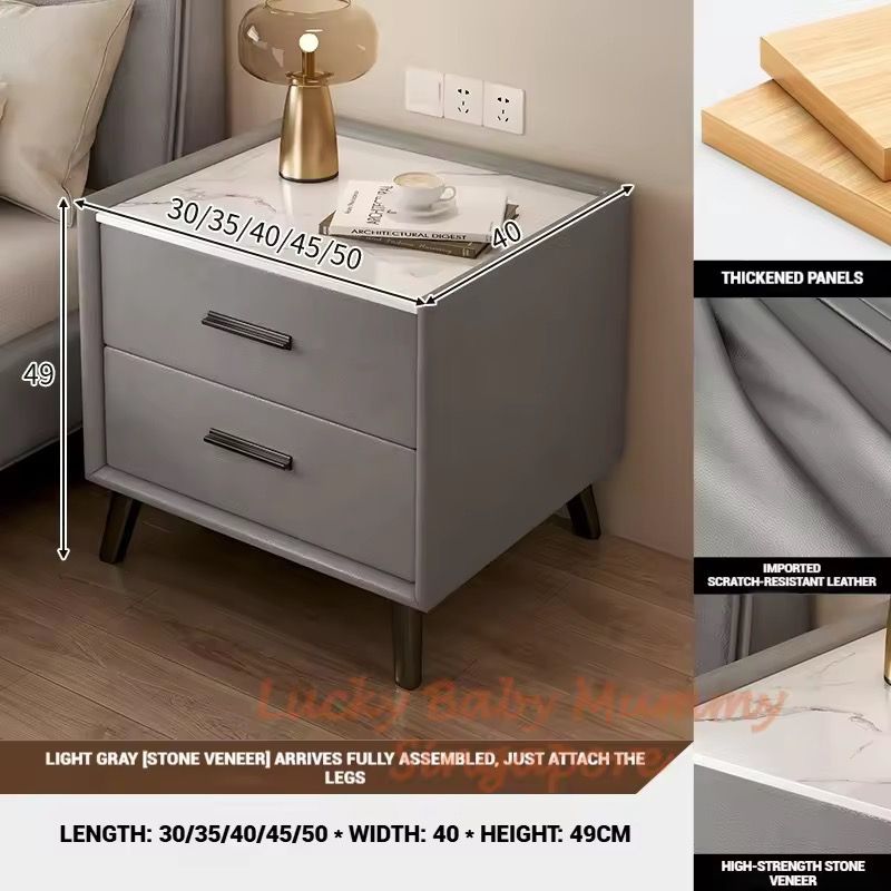 Minimalistic Bedside Table | Simple Bedroom Nightstand With Drawers ...