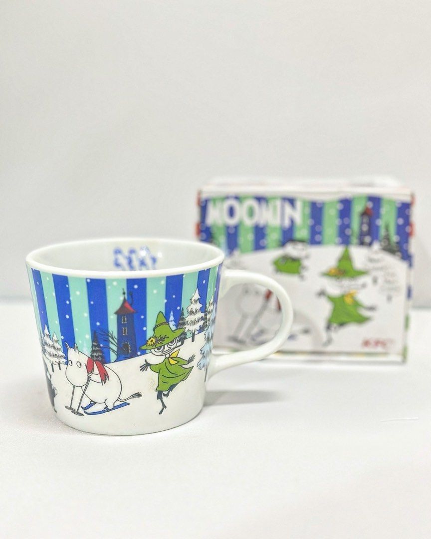 Moomin Mug Cup Japan Limited Edition 2015 (Category: Coffee & Tea Tableware) located in Pasig City. Submitted by happyfindsmnl (Listing ID 1350221149, Image 2). Description: Moomin Mug Cup Japan Limited Edition 2015 ●This is a KFC Japan limited edition Moomin mug. ●This collection model is perfect for you who like Moomin. L 3.5” W 4”.